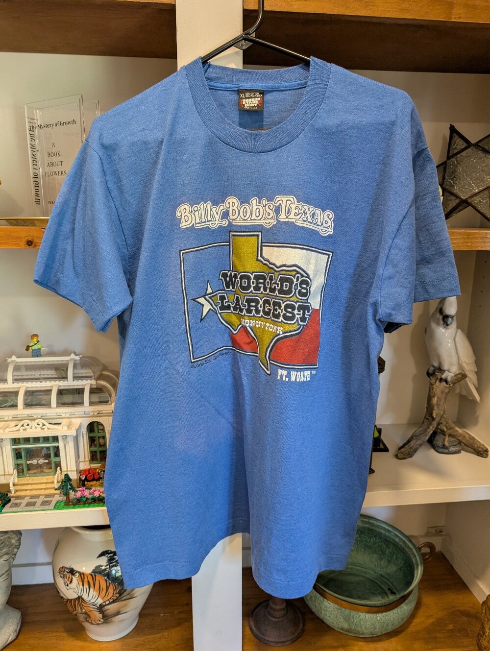 READ Single Stitch Billy Bobs Texas Honkey Tonk Vintage Blue T-shirt Size XL